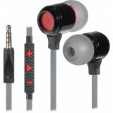 Handsfree Casti In-Ear Defender Pike, Cu microfon, 3.5 mm, 1.2m, Negru Rosu