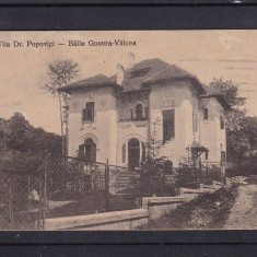 BAILE GOVORA VALCEA VILA DR. POPOVICI CIRCULATA 1922