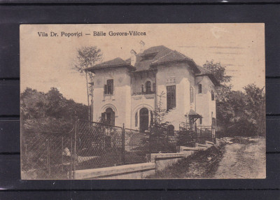 BAILE GOVORA VALCEA VILA DR. POPOVICI CIRCULATA 1922 foto