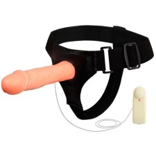 Strap-on/Extensie Penis Cu Vibratii Ultra Passionate, Natural, 17 cm