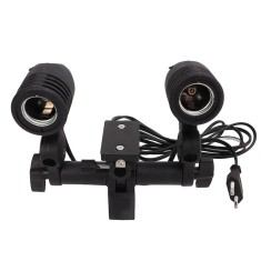 Suport dublu bec tip fasung, soclu E27 cu adaptor, lumini, microfon, umbrele foto