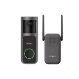 Imou - Doorbell 2S Kit (DB-2SP-3T0W/DS2S) - 3MP, Two-way Talk, 5000mAh, 8x Digital Zoom - Black