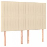 Cumpara ieftin Tablii de pat, 4 buc, crem, 72x5x78/88 cm, textil