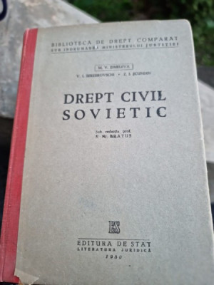 M. V. Zimeleva - Drept Civil Sovietic foto