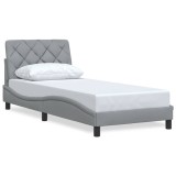 Cumpara ieftin Cadru de pat fara saltea, gri deschis, 80x200 cm, textil