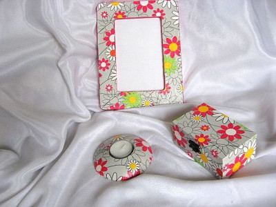 set cadou rama lemn ,cutie lemn si suport lumanare set cadou 21014 foto