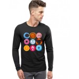 Bluza barbati neagra - Circle - S