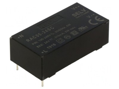 Convertor AC/DC 5W 24VDC RAC05-24SC foto