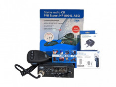 Statie Radio CB PNI Escort HP 8001L ASQ Include PNI BT-DONGLE 8001 + Casca Bluetooth cu microfon PNI BT-MIKE 7500 cu PTT foto