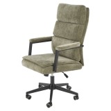 Scaun directorial HM Adriano, stofa, inaltime reglabila, mecanism de balansare, perne duble, 100 kg, olive