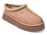Papuci UGG maro, TAZZ II, din piele intoarsa