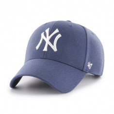 47brand șapcă din amestec de lână MLB New York Yankees culoarea violet, cu imprimeu