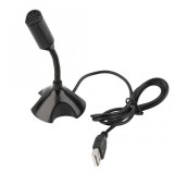 Cumpara ieftin Microfon Techstar&reg; Desktop, de Birou cu Suport, Conexiune USB, Plug&amp;Play, Negru