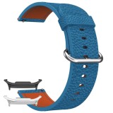 Curea piele, compatibila Samsung Galaxy Watch8 40mm, 18cm, Ocean Blue