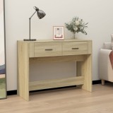 vidaXL Măsuță consolă, stejar sonoma, 100x39x75 cm, lemn prelucrat