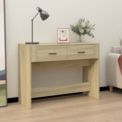 vidaXL Măsuță consolă, stejar sonoma, 100x39x75 cm, lemn prelucrat 816779 foto