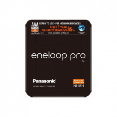 Acumulatori Panasonic Eneloop Pro AAA R3 930mAh 1,2V Ni-MH BK-4HCDE/4LE (HR03) blister 4 buc foto