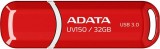 MEMORIE USB 3.2 ADATA 32 GB, cu capac, carcasa plastic, rosu, &quot;AUV150-32G-RRD&quot; (timbru verde 0.03 lei)