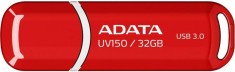 MEMORIE USB 3.2 ADATA 32 GB, cu capac, carcasa plastic, rosu, &quot;AUV150-32G-RRD&quot; (timbru verde 0.03 lei)
