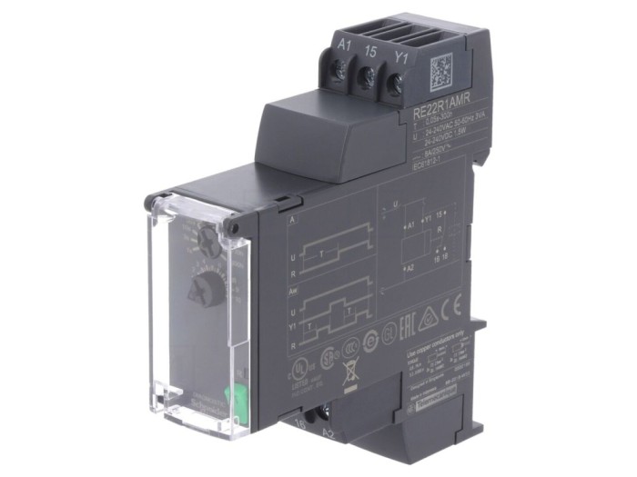 Timer multifuncțional 0,05s-300h SPDT
