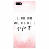 Husa silicon pentru Huawei Y5 Prime 2018, Quotes Pink