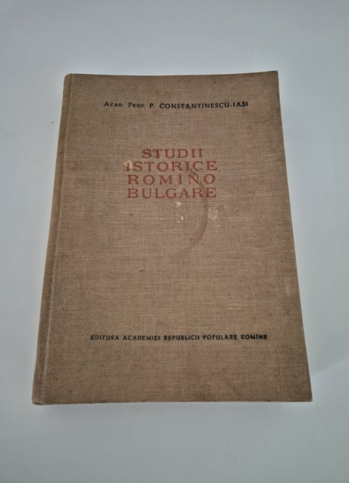 Constantinescu Iasi Studii istorice romano-bulgare