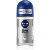 NIVEA MEN Silver Protect deodorant roll-on antiperspirant pentru barbati 50 ml