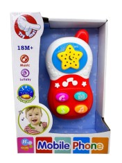 Telefon de jucărie pentru copii cu muzică lumini și proiecție