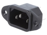 Conector de Alimentare AC Soclu Tată 10A 250V