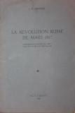 LA REVOLUTION RUSSE DE MARS 1917