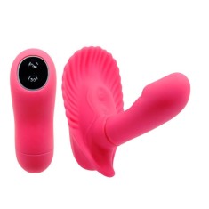 Vibrator Pretty Love Fancy Clamshell cu Telecomandă Wireless, 7x2.8 cm