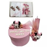 Cumpara ieftin Trusou botez, 9 Piese cu Minnie Mouse din Catifea- BAB162