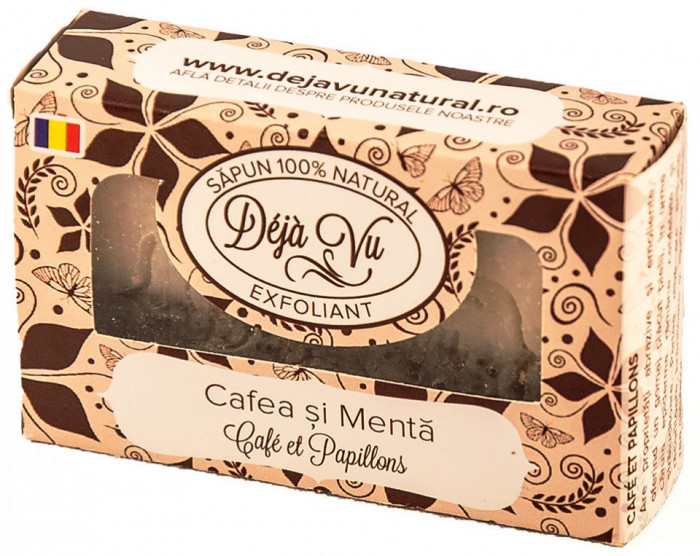 Sapun natural cu menta&amp;cafea 90gr