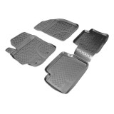 Set de 4 covorase cauciuc 3D stil tavita premium pentru Toyota Corolla E14, E15 2006-2013, Recambo