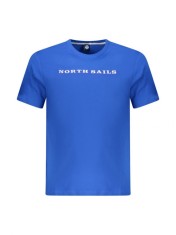 Tricou barbati, cu imprimeu cu text, Regular fit, Albastru, S
