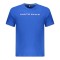 Tricou barbati, cu imprimeu cu text, Regular fit, Albastru (Marime: 3XL)
