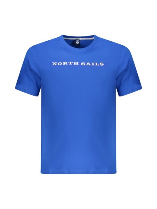 Tricou barbati, cu imprimeu cu text, Regular fit, Albastru, S