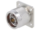Soclu N Tată Drept 50&Omega; Alamă PTFE Aurit