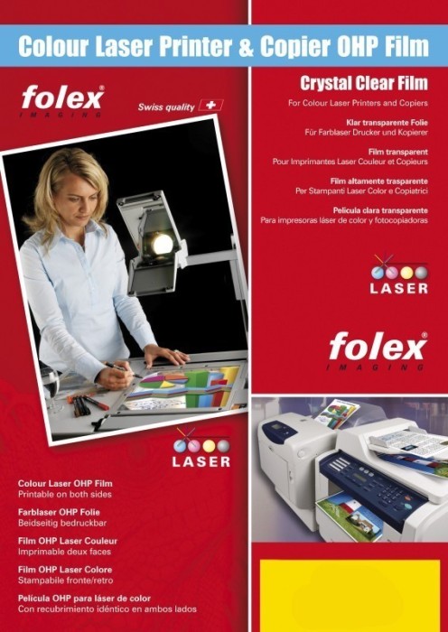 Folie incolora printabila fata-verso Crystal Clear - A3