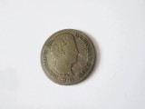 Rara! Danemarca 4 Rigsbankskilling=1 1/4 Schilling Courant 1841 argint slab billon