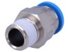 Conector Push-In Festo Simplu R 1/4, Diametru Furtun 10mm, Alama Nichelata, NBR, -0.95-6 Bar