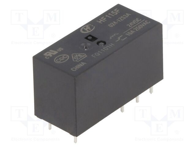 Releu electromagnetic SPDT 24VDC 16A HONGFA RELAY
