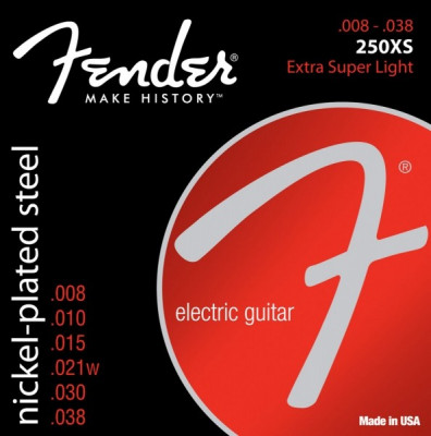 Corzi chitara electrica Fender Super 250XS Nickel Plated Steel Ball End 8-38 foto
