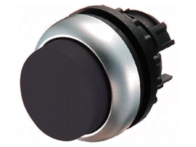 Comutator Negru 22mm Acționat Prin Apăsare