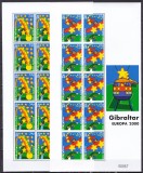 Gibraltar 2000 Europa copii MI 905-908 MNH w68 2 poze, Nestampilat