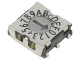 &Icirc;ntrerupător codificare HEX/BCD 16 Poz SMD 80m&Omega;