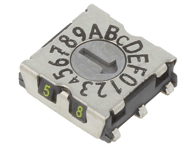 &Icirc;ntrerupător codificare HEX/BCD 16 Poz SMD 80m&Omega;