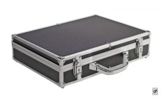 SAFE - Valiza mare din aluminiu cu 6 tăvi roșii pentru monede