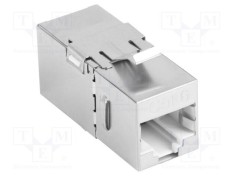 Cuplor RJ45 LANBERG Cat 6 dublu ecranat argintiu 8p8c Keystone din ambele părți