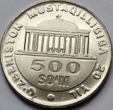 Moneda Uzbekistan 500 Som 2011, Independence, UNC, KM#34, Numismatica
